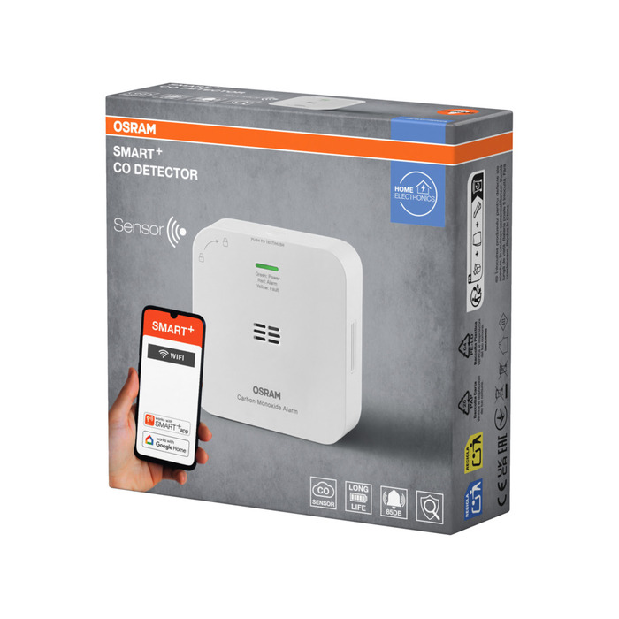 Osram røgalarm m/Wifi og Smart+ - Ø8,6 cm